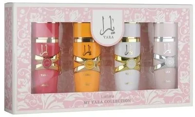 Lattafa Yara Mini · set de 4 piezas